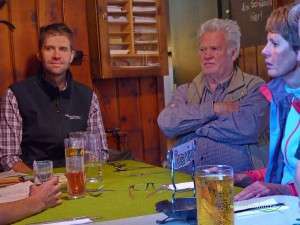 Frühere Pächter Norbert Schöpf links und sein Vater Leo Schöpf