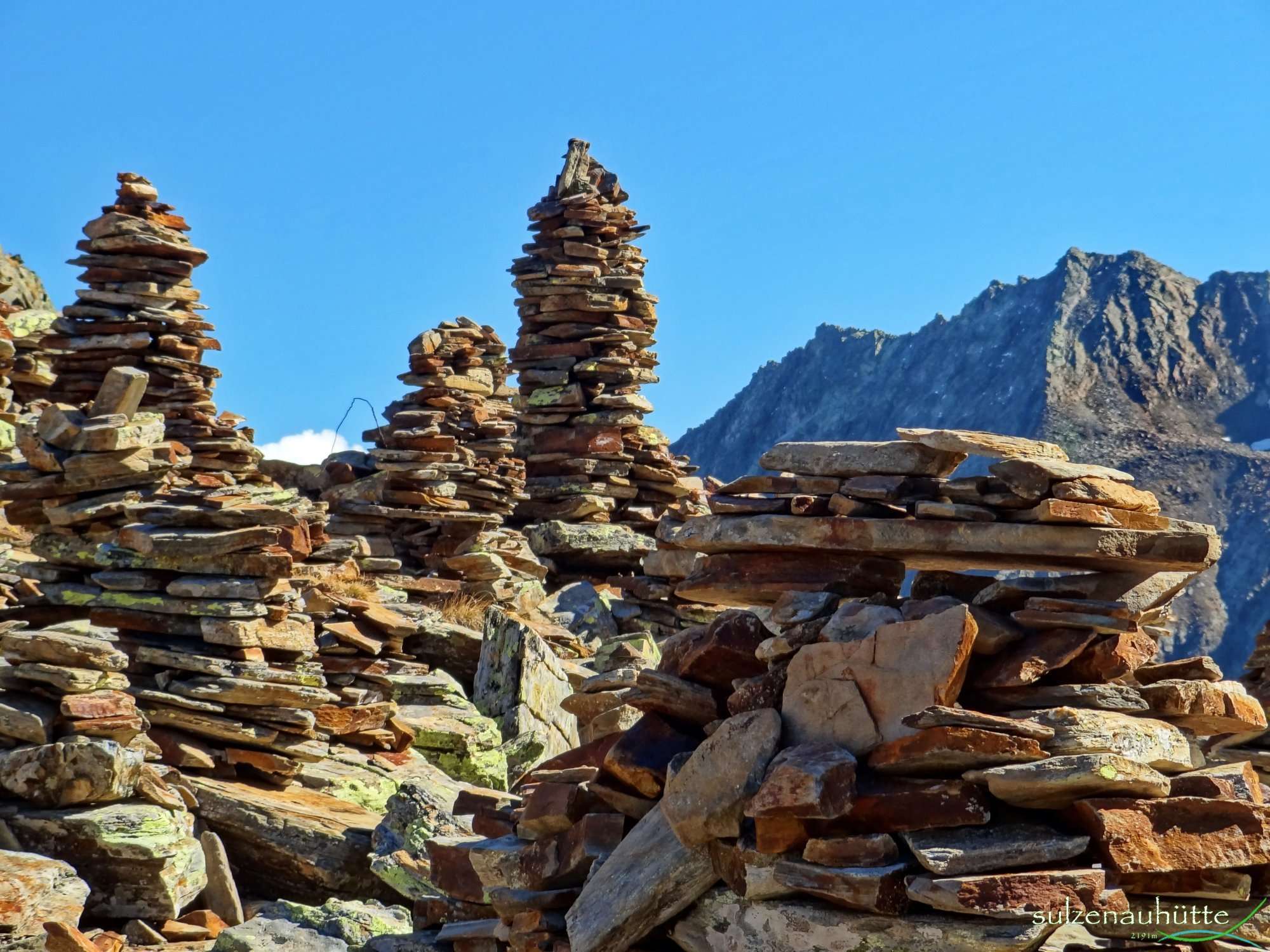 Steinmandln am Peiljoch - Stubaier Höhenweg