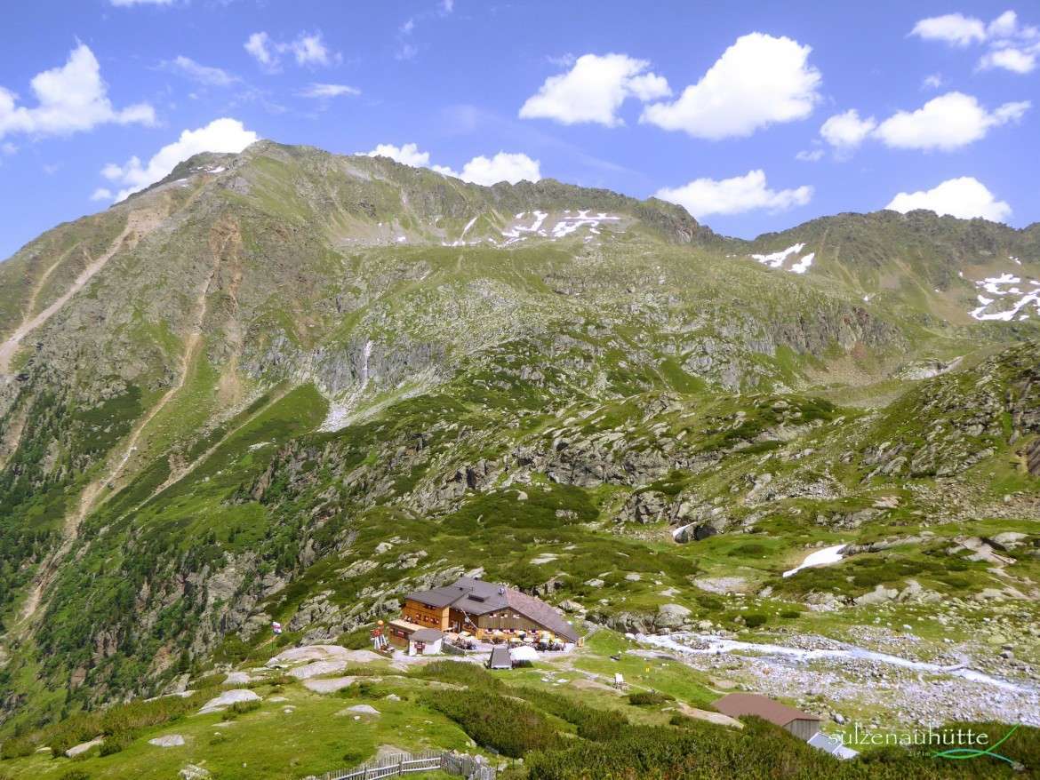 Sulzenau hut at Stubai High Trail